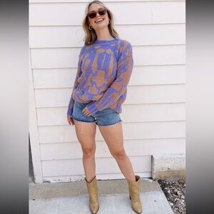 😊NEW😊 Women’s beautiful purple and brown sweater. Size small